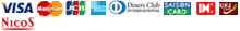 VISA,Mastar,JCB,American Express,diners,nicos,dc